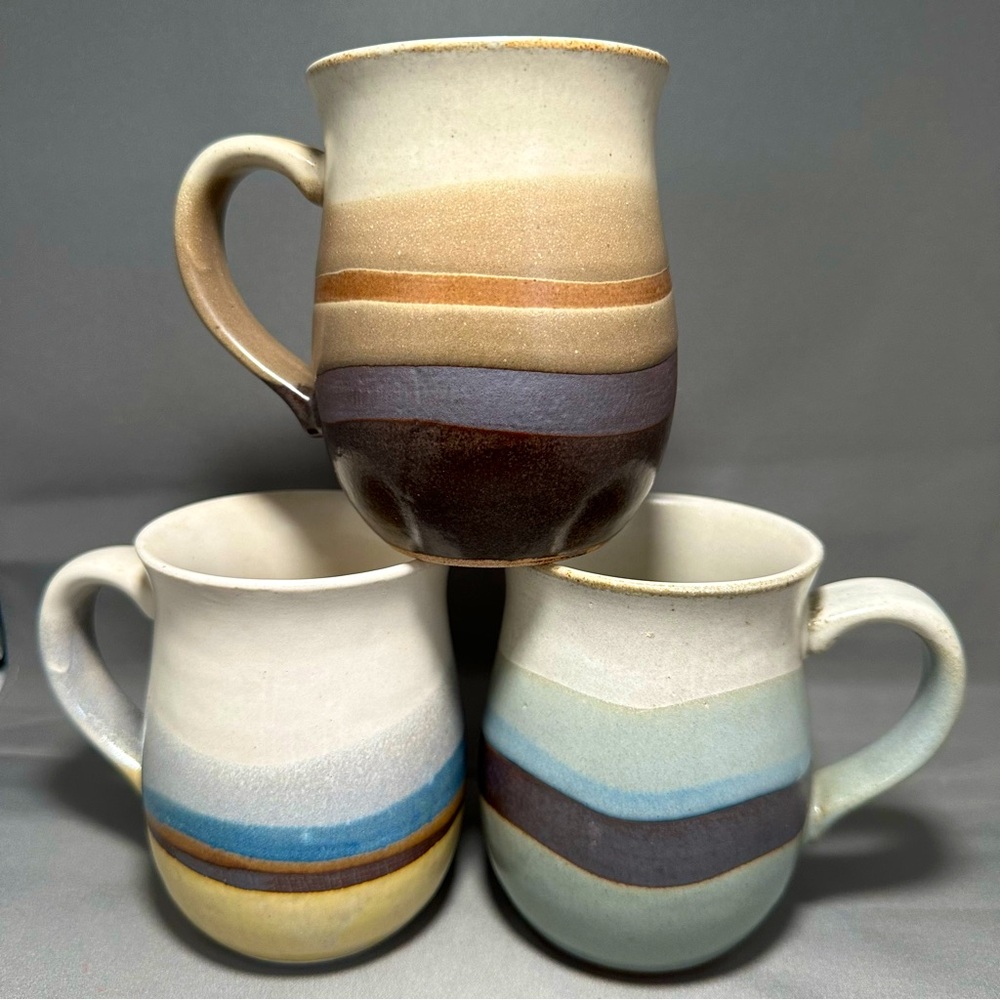 Otagiri Japan Pottery Mugs Handcrafted NWT- VINTAGE AND FABULOUS!!
